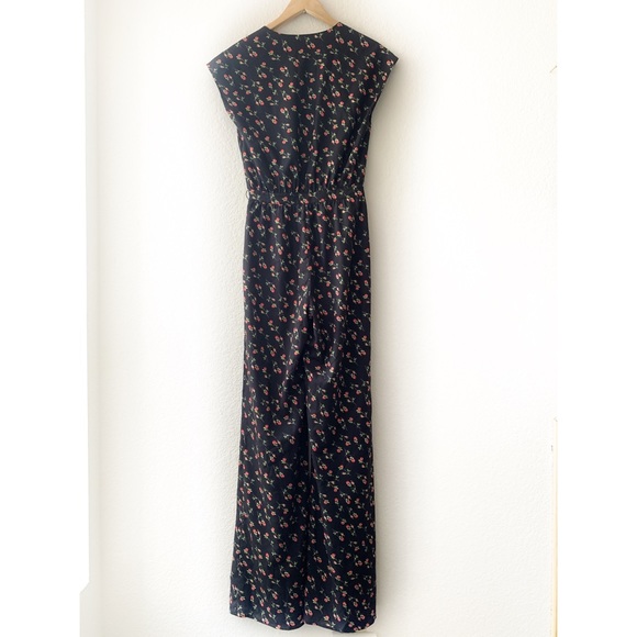LPA Jumpsuit 76 Little Roses Black Floral - Picture 5 of 9